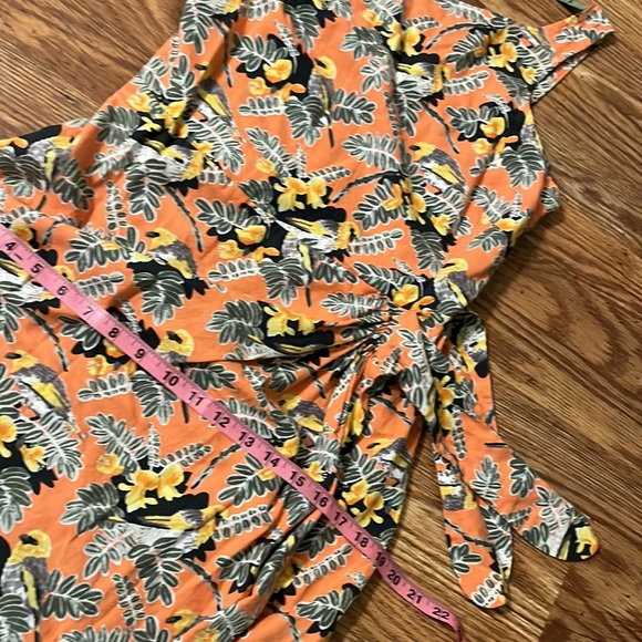 PATALOHA PATAGONIA organic cotton faux wrap Hawaiian print dress - Picture 11 of 11